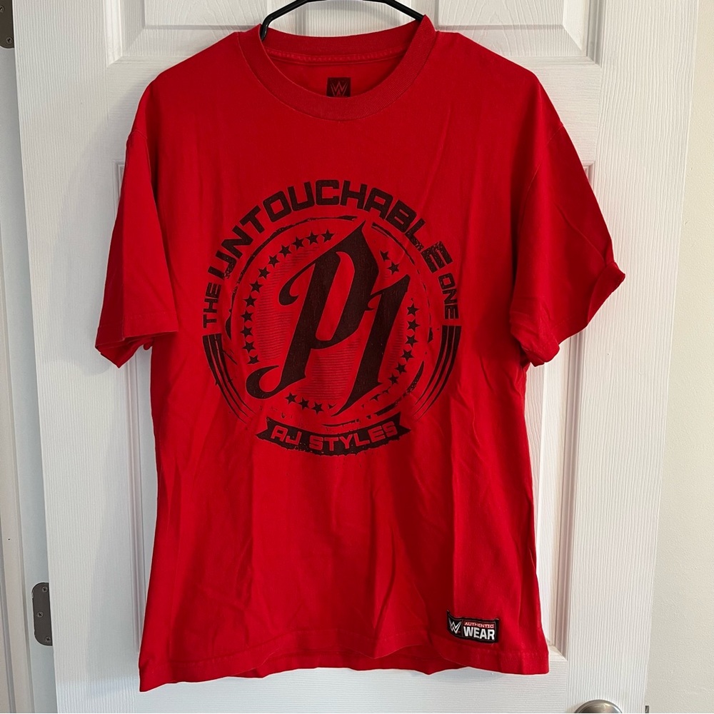 wwe aj styles untouchable one tshirt size L